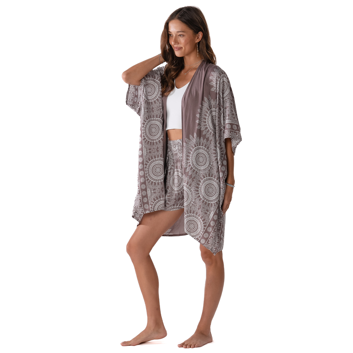 Nosara Shorts & Kimono Lounge Set
