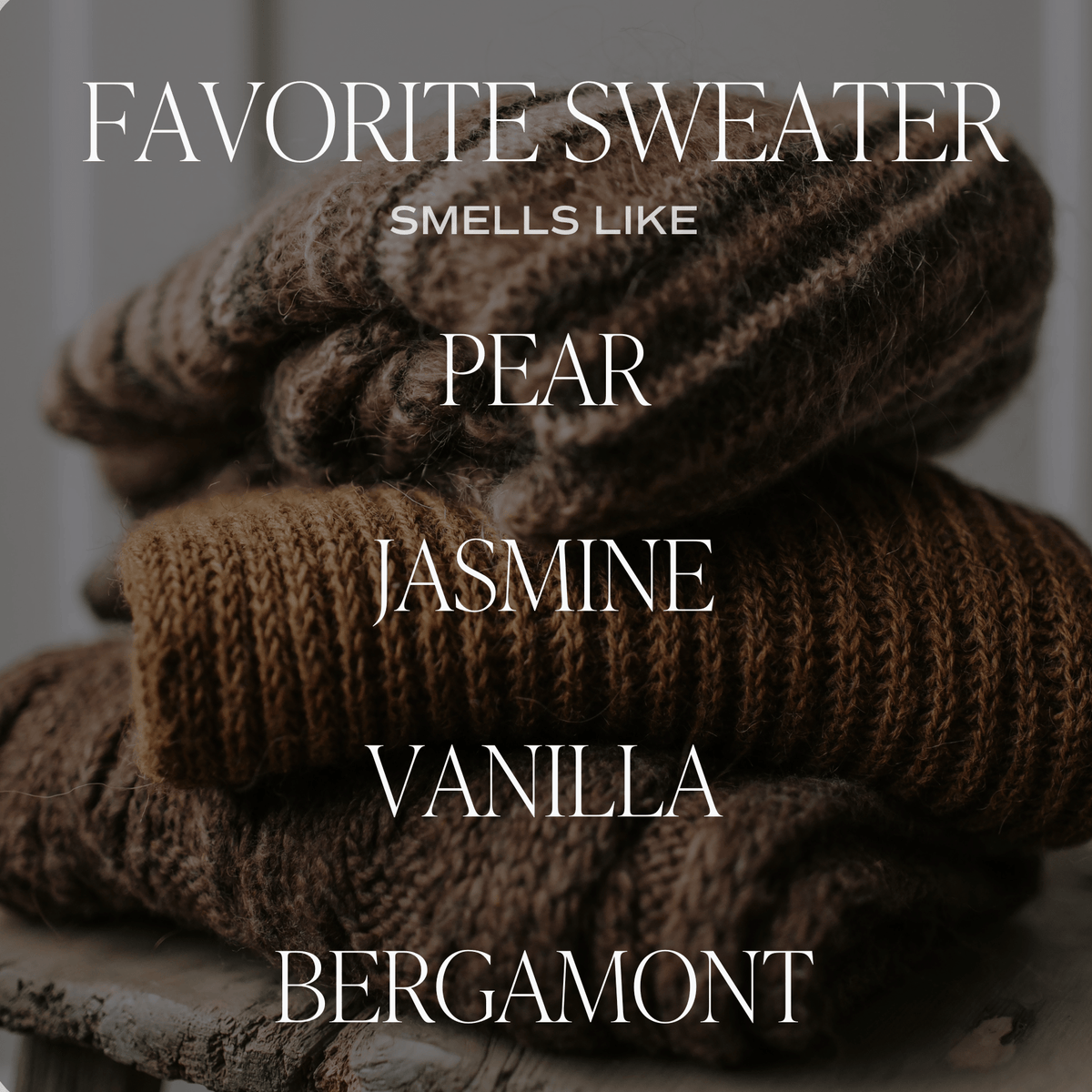 Sweet Water Decor Favorite Sweater Soy Candle - Tan Matte Jar - 15 oz