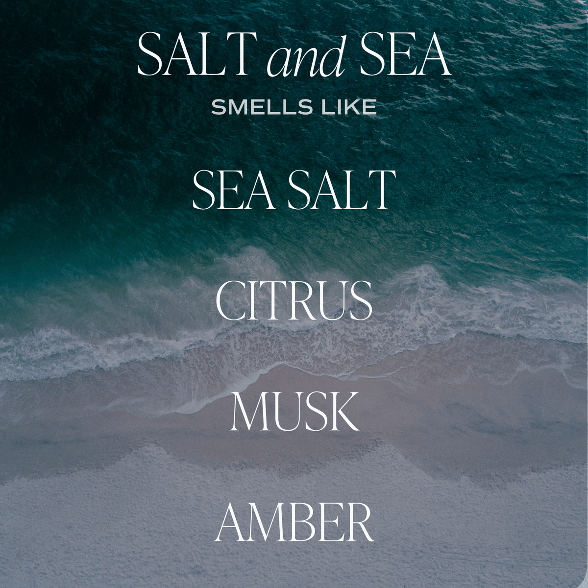 Sweet Water Decor Salt and Sea Soy Candle - Tan Matte Jar - 15 oz