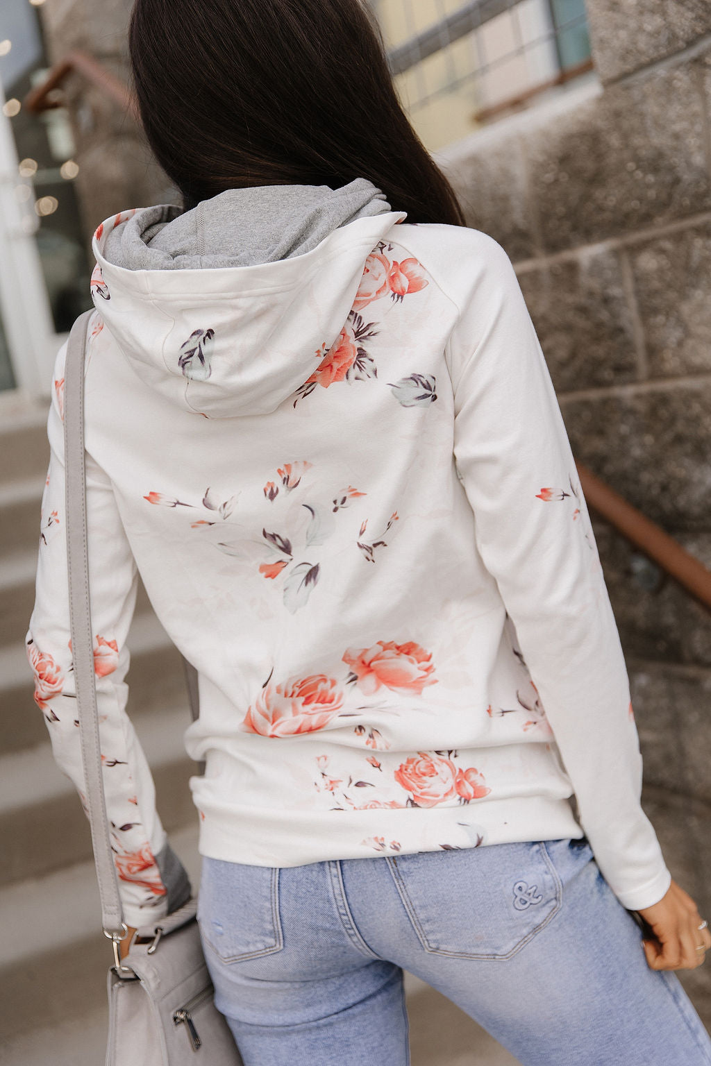 Ampersand Avenue DoubleHood™ Sweatshirt - Brushed Blossoms