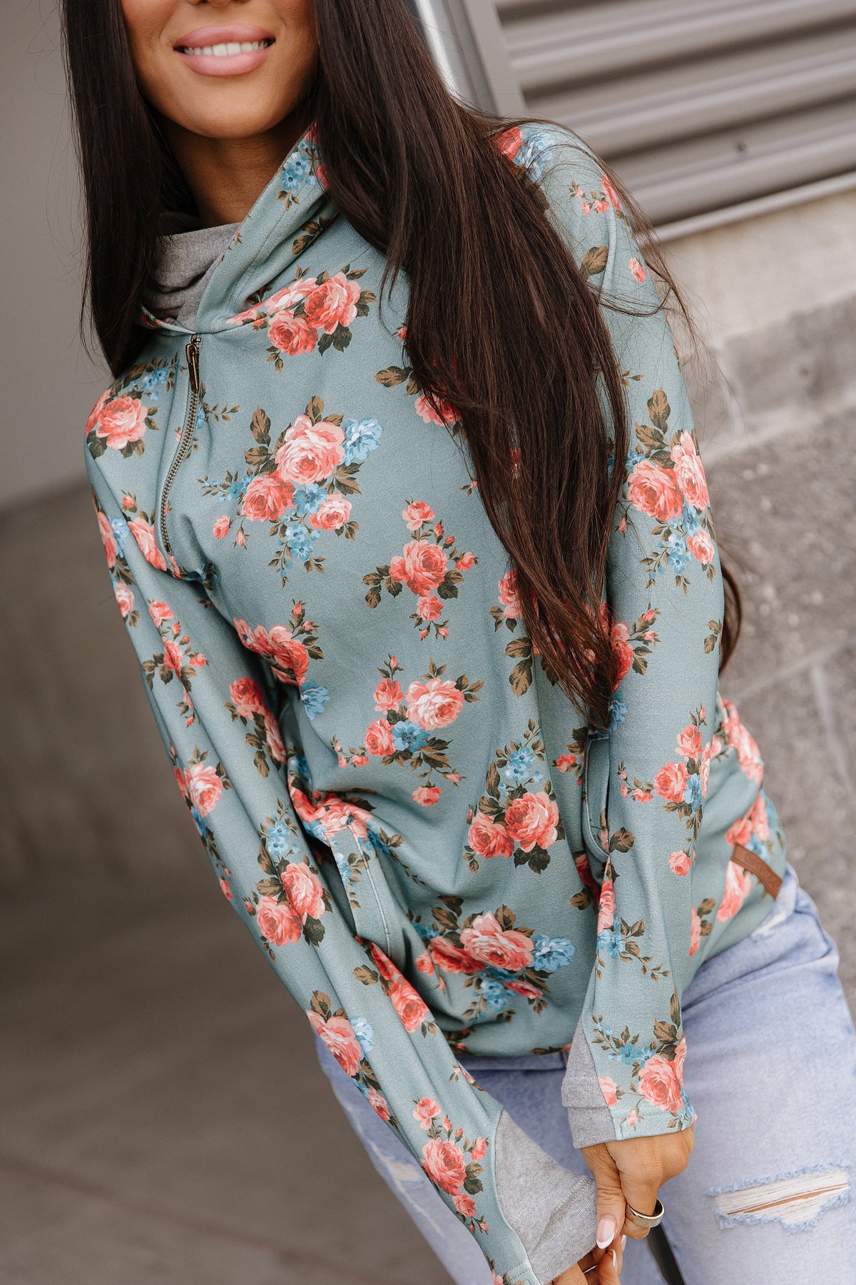Ampersand Avenue DoubleHood™ Sweatshirt - Blue Skies Ahead