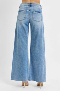Risen High Rise Tummy Control Palazzo Jeans