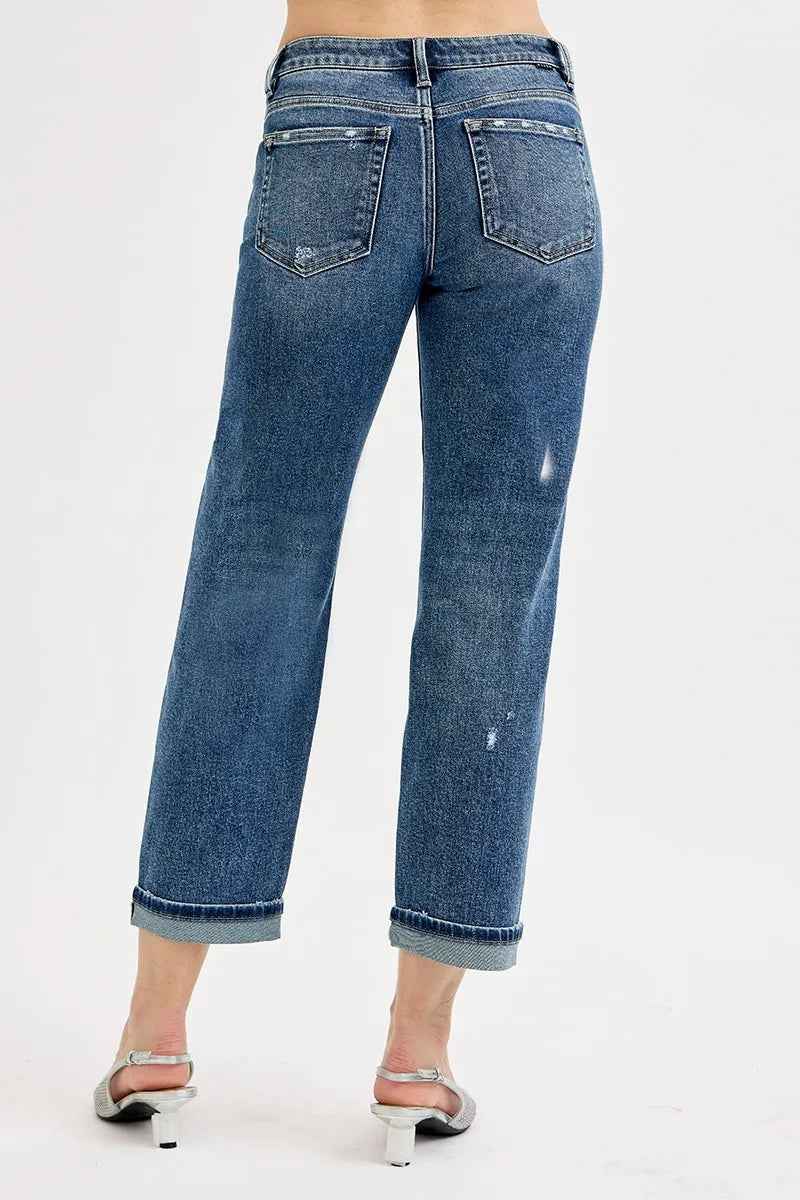 Risen Low Rise Crop Boyfriend Jeans PGC21190