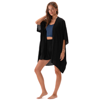 Lotus and Luna Black Kimono