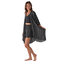 Lotus and Luna Akha Print Kimono