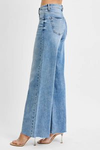 Risen High Rise Tummy Control Palazzo Jeans