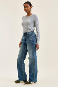 Judy Blue High Rise Rigid Magic Everyday Indigo Straight Jeans