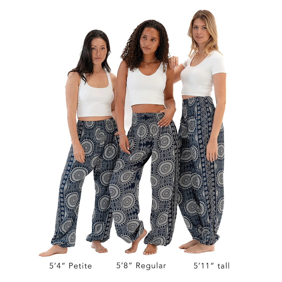 Lotus and Luna Como Harem Pants with Pockets