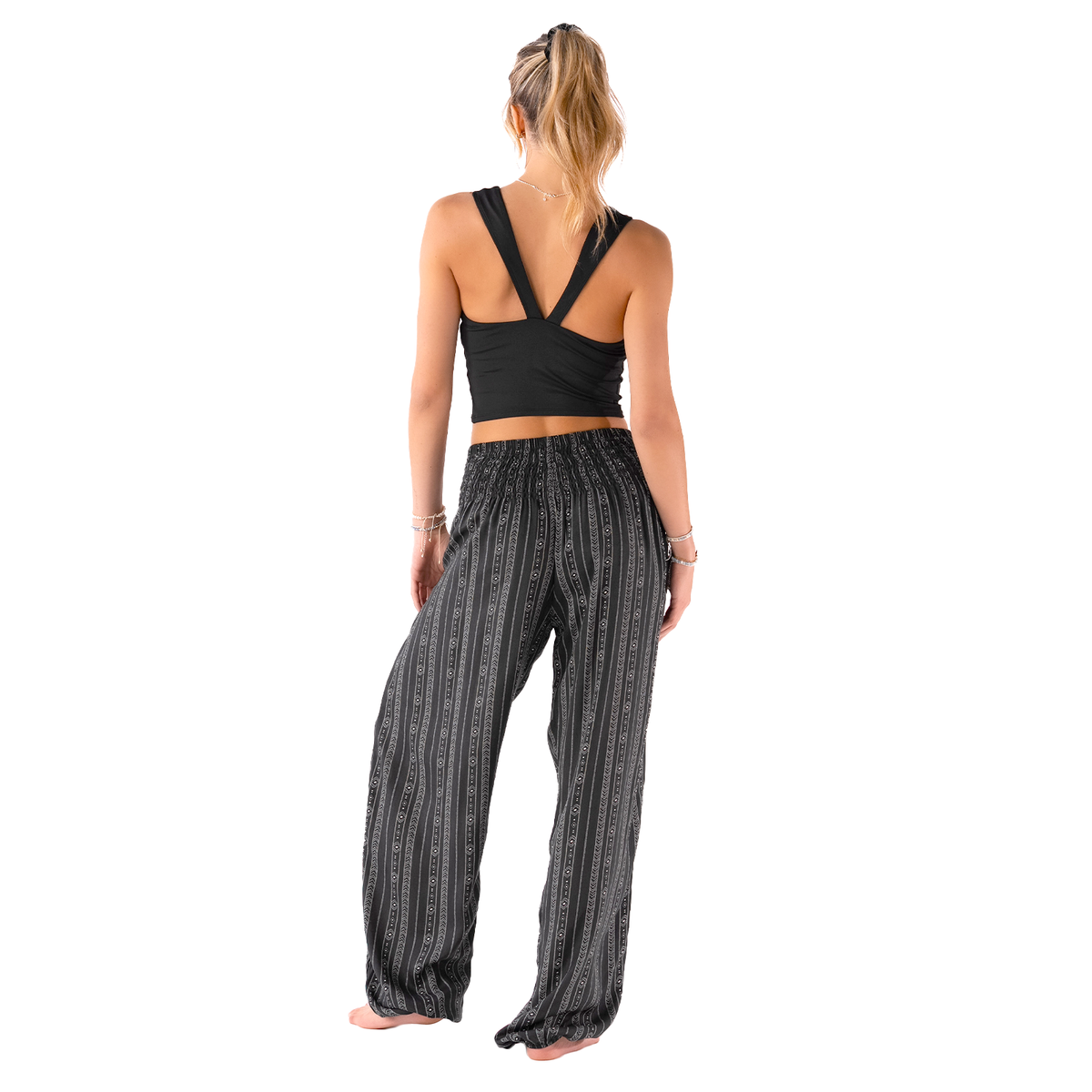 Lotus and Luna Akha Print Harem Pants