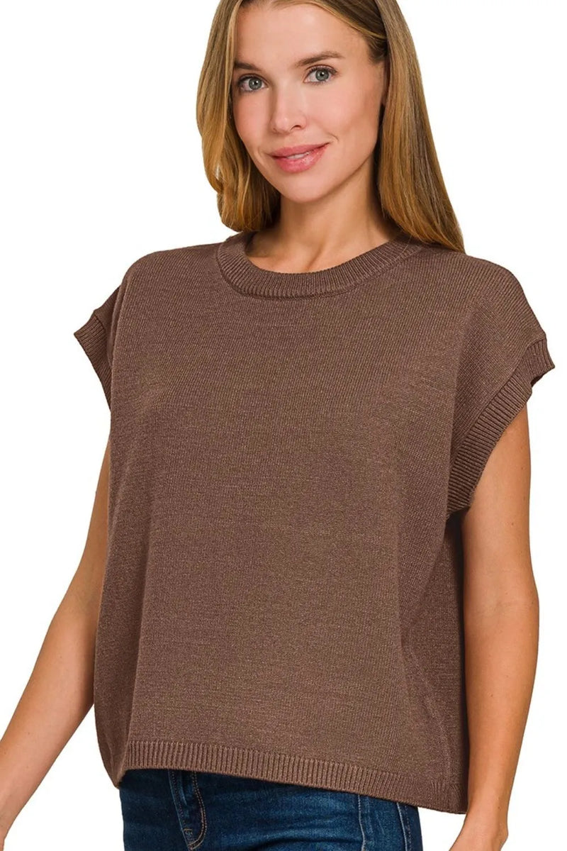Zenana Viscose Sweater Vest