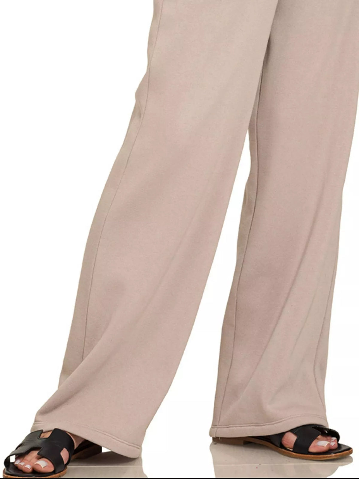 Fleece Sweatpants with Pockets in Ash Mocha