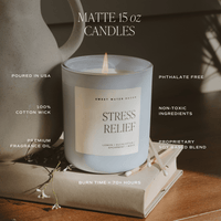Sweet Water Decor Coastal Lemon Soy Candle - Blue Matte Jar - 15 oz