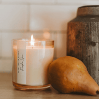 Sweet Water Decor Pumpkin Spice Soy Candle - Tinted Glass Jar - 12 oz