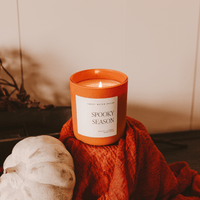 Sweet Water Decor Spooky Season Soy Candle - Orange Matte Jar - 15 oz