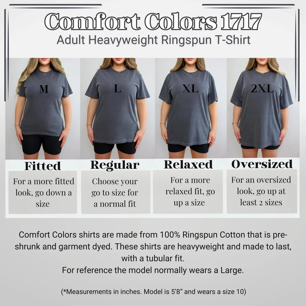 Comfort Colors Fit Chart