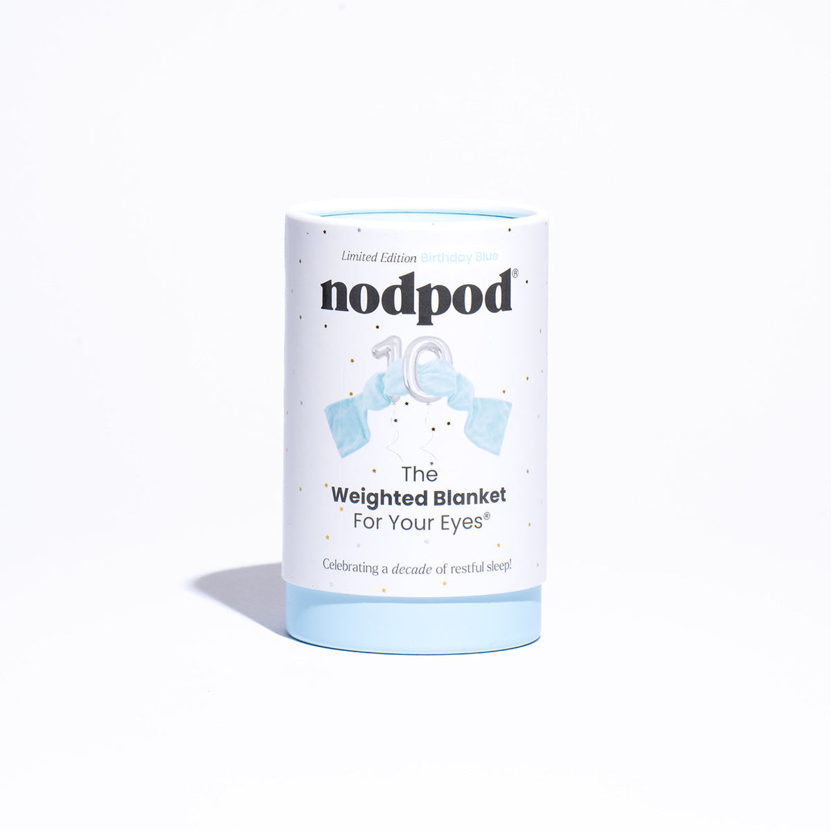 Nodpod Sleep Mask: The Weighted Blanket For Your Eyes in Birthday Blue