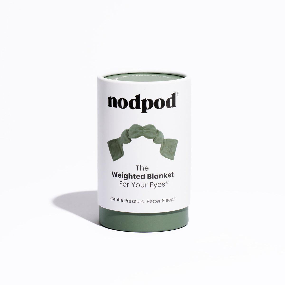 Nodpod Sleep Mask: The Weighted Blanket For Your Eyes in Sage