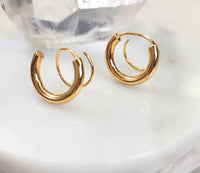 Kate 18kt Gold Plated Spiral Hoop Earrings