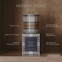 Sweet Water Decor Fall Leaves Soy Candle - Boxed Amber Tinted Glass Jar - 12 oz
