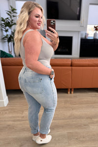 Judy Blue High Rise Vintage Wash Double Cuff Denim Jogger