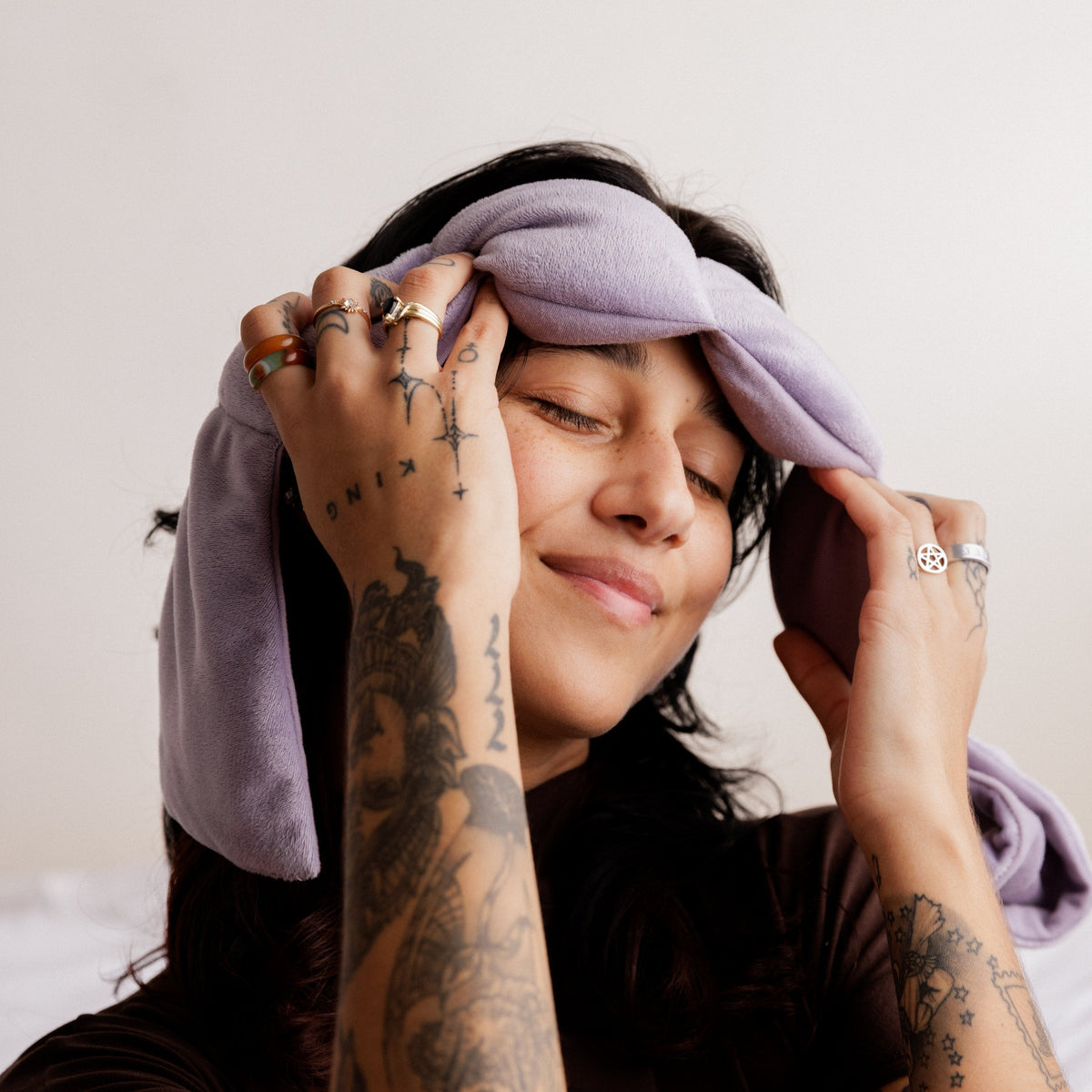 Nodpod Sleep Mask: The Weighted Blanket For Your Eyes in Wisteria