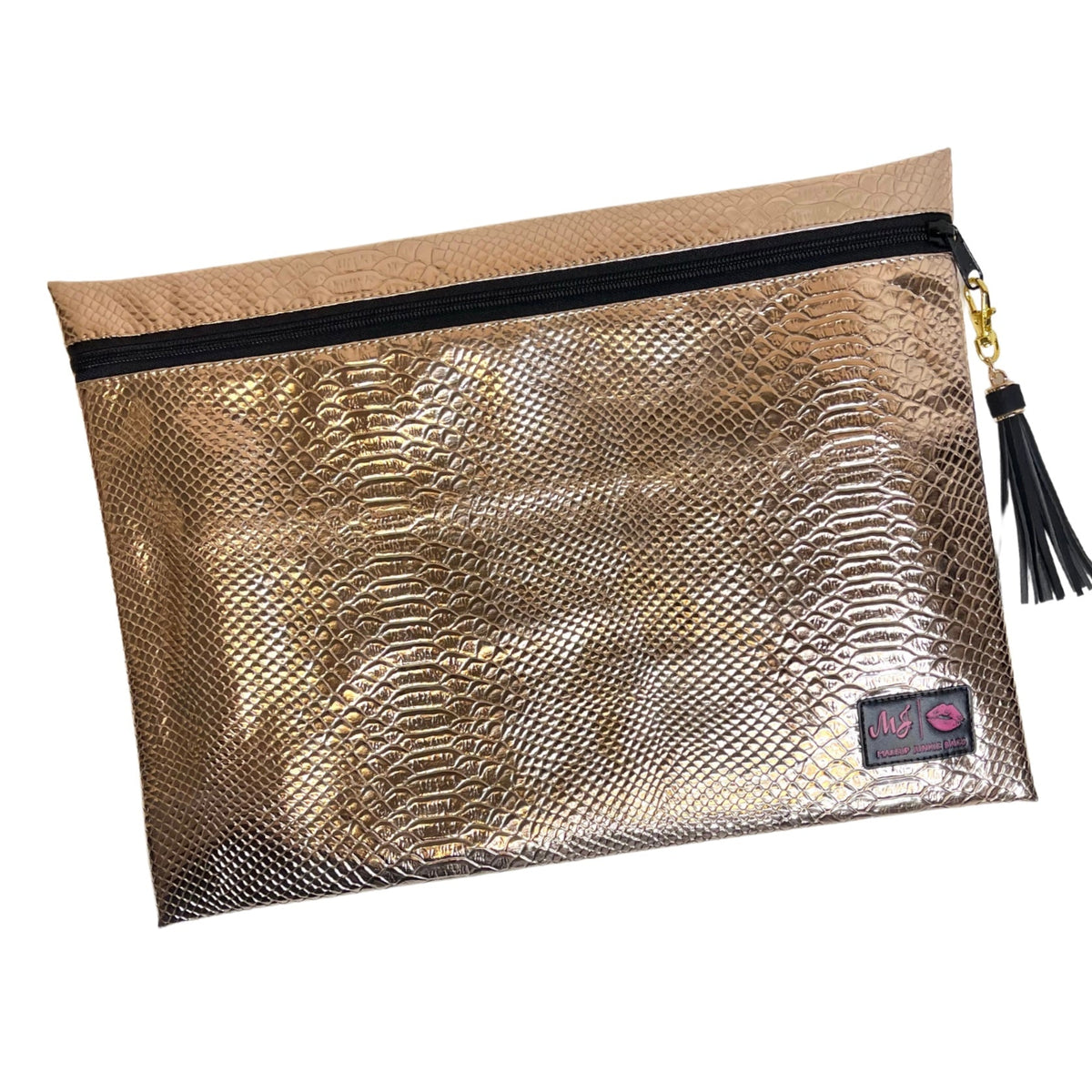 Makeup Junkie Rose Gold Python