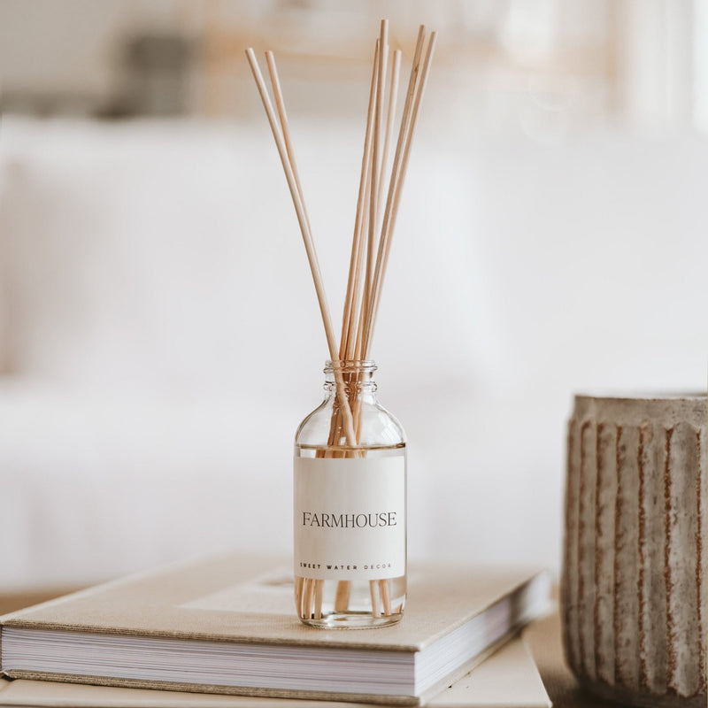 Sweet Water Decor Farmhouse Clear Reed Diffuser