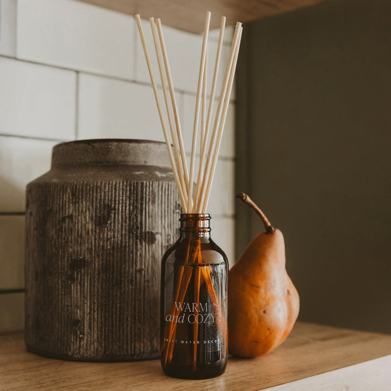 Sweet Water Decor Warm and Cozy Amber Reed Diffuser