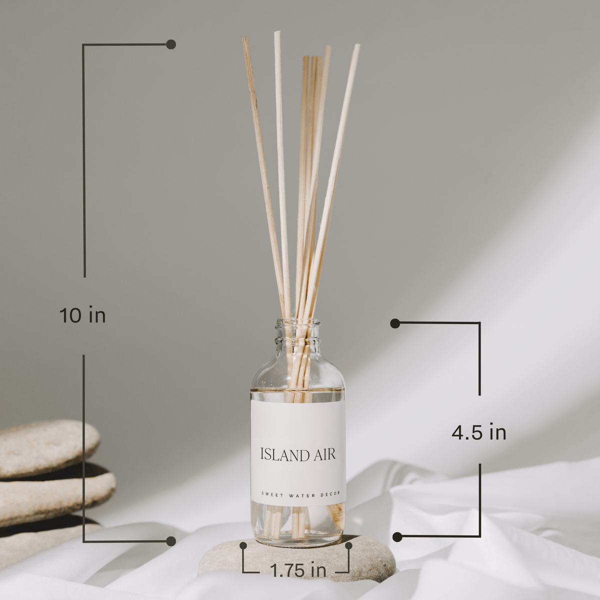 Sweet Water Decor Coastal Lemon Clear Reed Diffuser