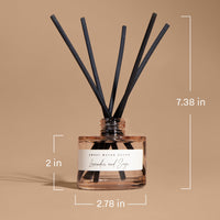 Sweet Water Decor Spa Day Blue Tinted Glass Jar Reed Diffuser