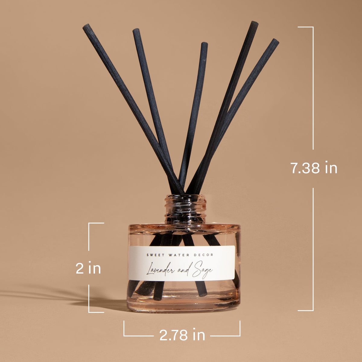 Sweet Water Decor Spa Day Tinted Glass Jar Reed Diffuser