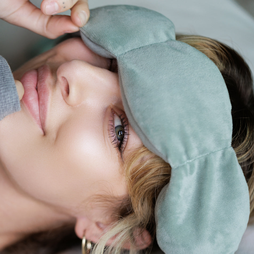 Nodpod Sleep Mask: The Weighted Blanket For Your Eyes in Sage