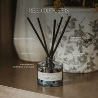Sweet Water Decor Spa Day Blue Tinted Glass Jar Reed Diffuser