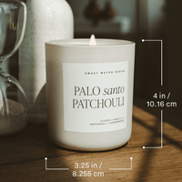 Sweet Water Decor Salt and Sea Soy Candle - Blue Matte Jar - 15 oz
