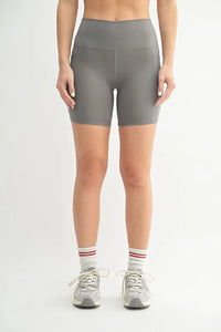 Mono B Venice Cloud Light Sculpt Biker Shorts - New Pewter