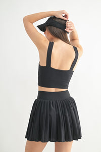Mono B Flexfit Luxe Square Bralette - Black