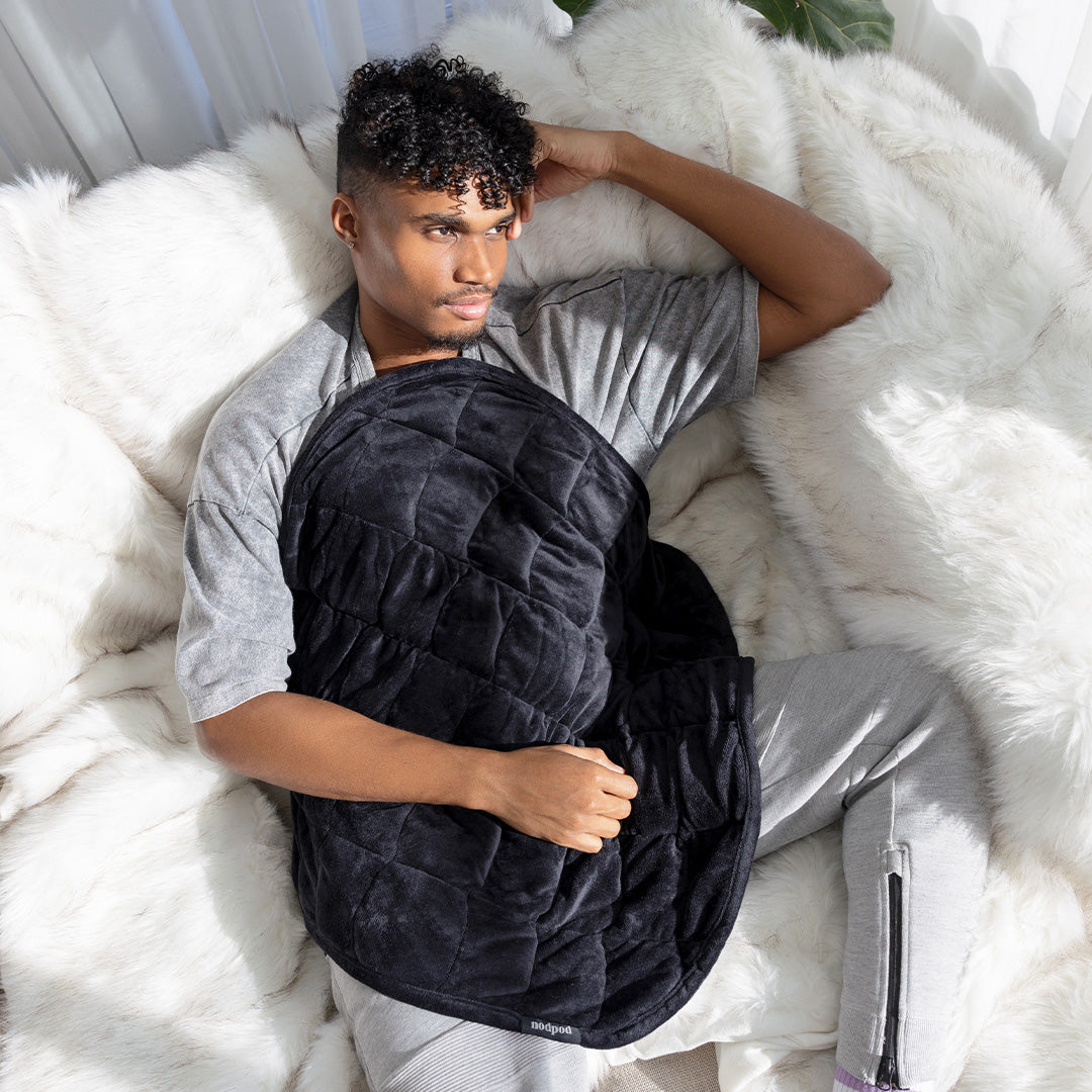 Nodpod BODY Portable Weighted Blanket Black Onyx