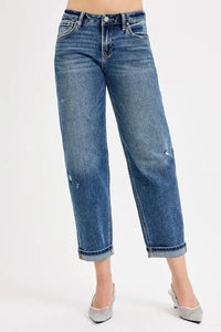 Risen Low Rise Crop Boyfriend Jeans PGC21190