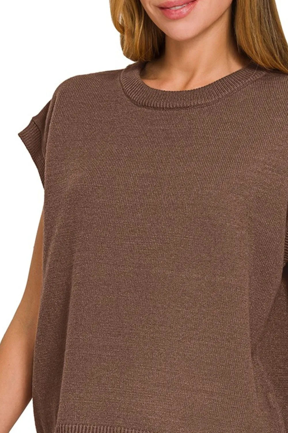 Zenana Viscose Sweater Vest