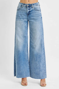 Risen High Rise Tummy Control Palazzo Jeans