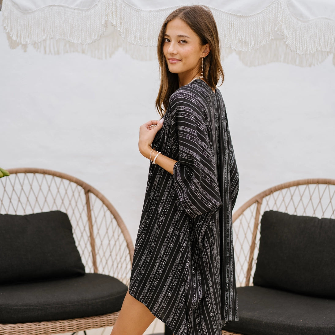 Akha Shorts & Kimono Set