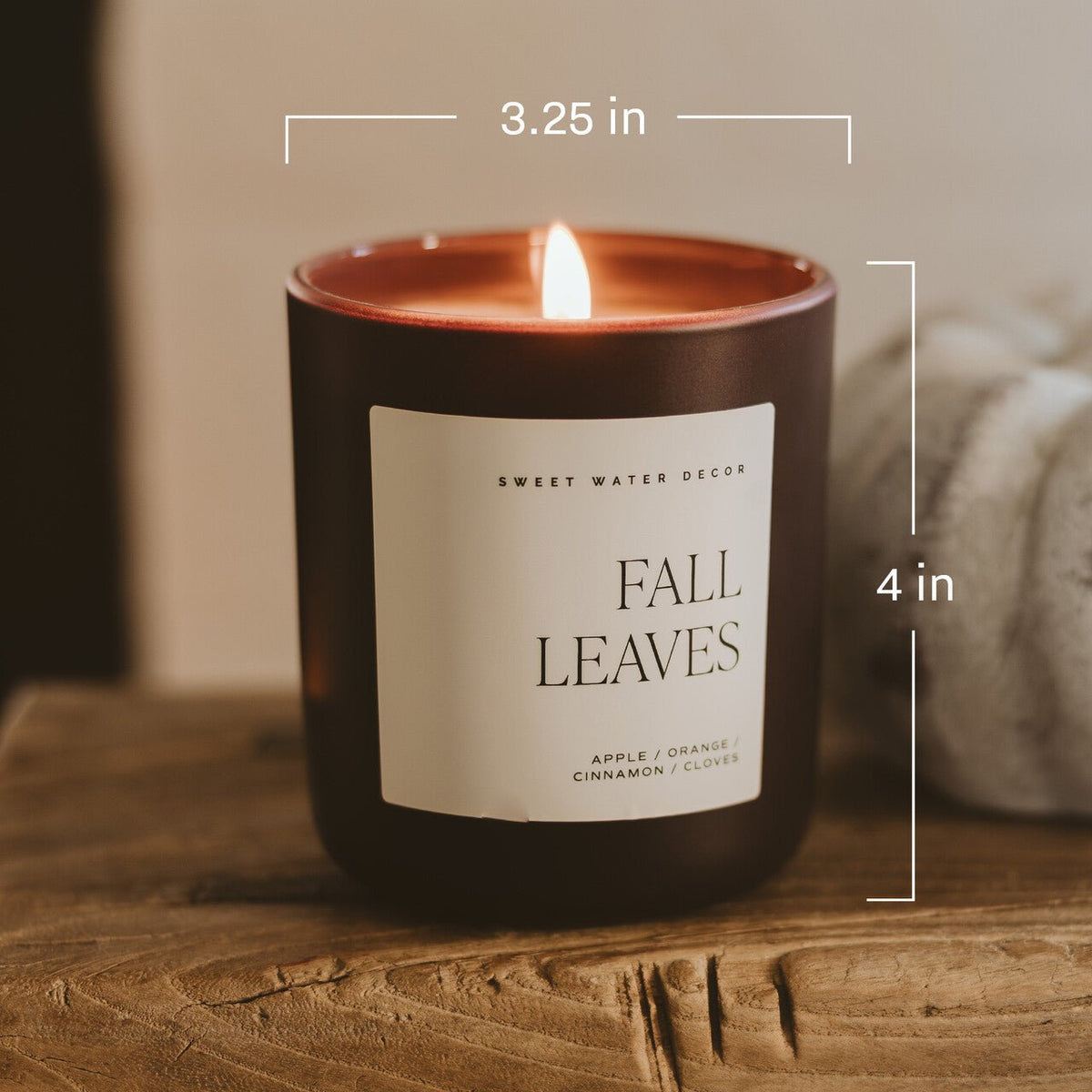 Sweet Water Decor Cozy Season Soy Candle - Brown Matte Jar - 15 oz