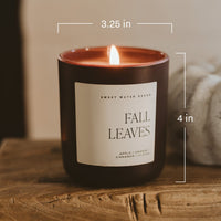 Sweet Water Decor Hello Fall Soy Candle - Brown Matte Jar - 15 oz