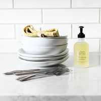 Whispering Willow Lemongrass Natural Hand Soap in a Glass Bottle